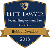 Elite Lawyer | Federal Employment Law Five Stars | Bobby Devadoss | 2018