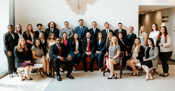 group photo of attorneys and staff